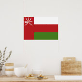 Oman vlag poster (Keuken)