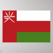 Oman vlag poster (Voorkant)