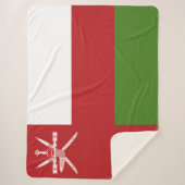 Oman vlag sherpa deken (Voorkant)