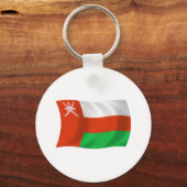 Oman Vlag Sleutelhanger (Voorkant)