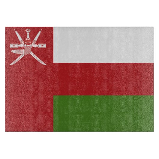Oman vlag snijplank (Voorkant)