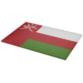 Oman vlag snijplank (Hoek)