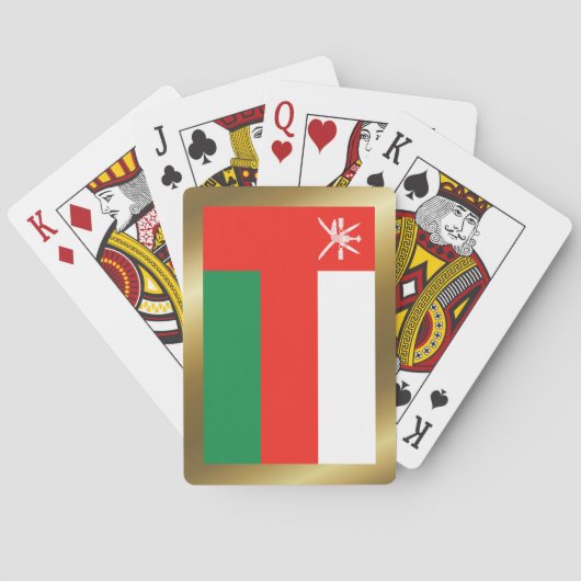Oman Vlag Speelkaarten (Achterkant)