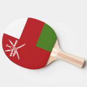 Oman vlag tafeltennisbatje (Zijkant)