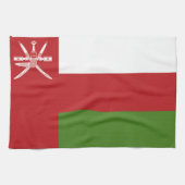 Oman vlag theedoek (Horizontaal)