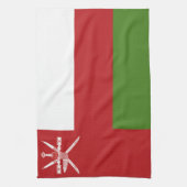Oman vlag theedoek (Verticaal)