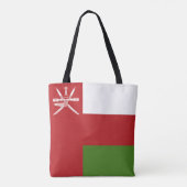 Oman vlag tote bag (Achterkant)