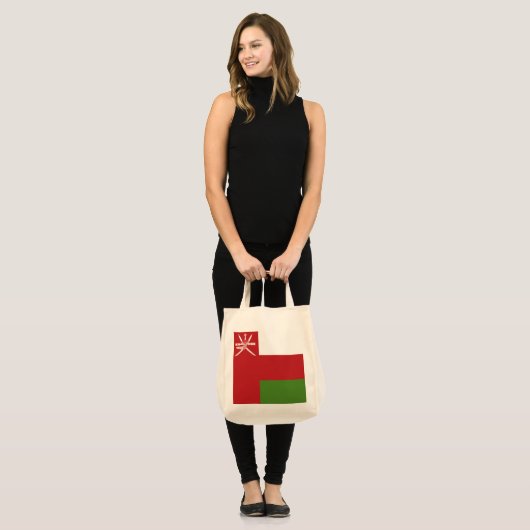 Oman vlag tote bag (Voorkant (model))