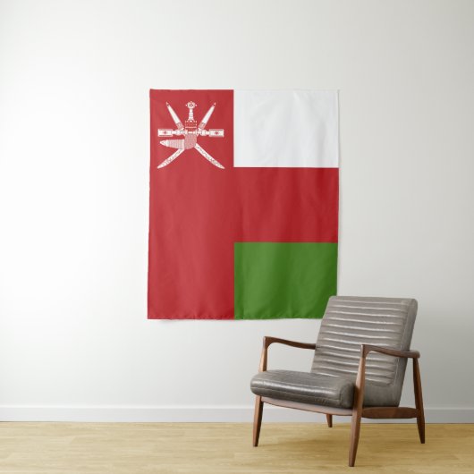Oman vlag wandkleed (In situ)