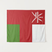 Oman vlag wandkleed (Voorkant (horizontaal))