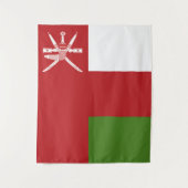 Oman vlag wandkleed (Voorkant)