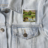 Oman, Wadi darbat Vierkante Button 5,1 Cm (In situ)