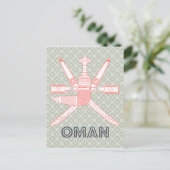 Oman-wapenschild Briefkaart (Staand voorkant)