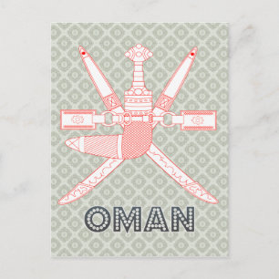 Oman-wapenschild Briefkaart