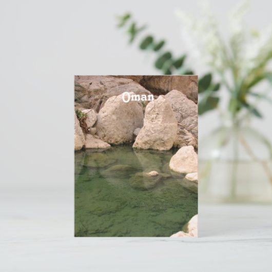Oman Watering Hole Briefkaart (Staand voorkant)