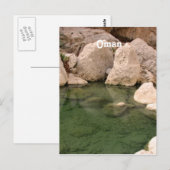 Oman Watering Hole Briefkaart (Voorkant / Achterkant)