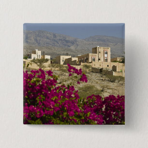 Oman, Westelijke Hajar-bergen, Al Hamra. Stad Vierkante Button 5,1 Cm