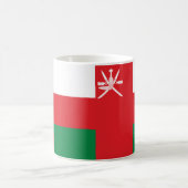 Omani Flag Keramische Koffie Mok (Center)