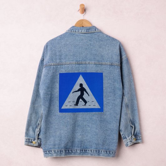 Omani pedestrian crosssign - Muscat, Oman Denim Jacket (Hangar)
