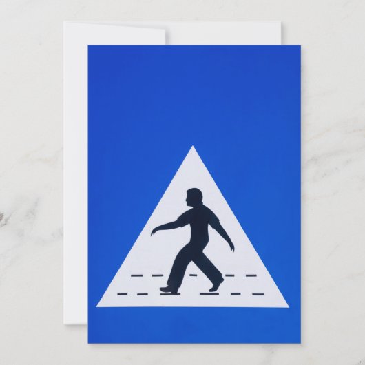 Omani pedestrian crosssign - Muscat, Oman Kaart (Voorkant)