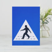 Omani pedestrian crosssign - Muscat, Oman Kaart (Staand voorkant)