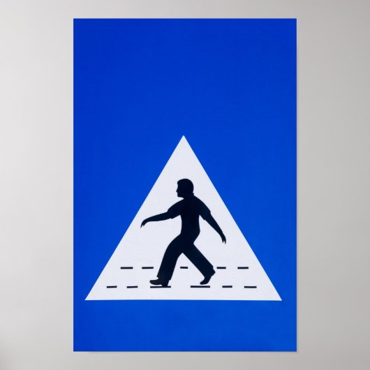 Omani pedestrian crosssign - Muscat, Oman Poster (Voorkant)
