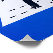 Omani pedestrian crosssign - Muscat, Oman Poster (Hoek)