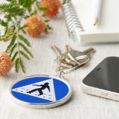 Omani pedestrian crosssign - Muscat, Oman Sleutelhanger (Zijkant)