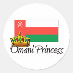 Omani Princess Ronde Sticker