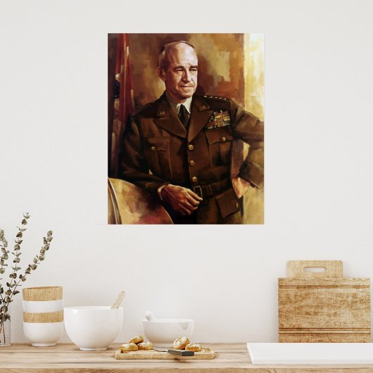 Omar Bradley Poster (Keuken)