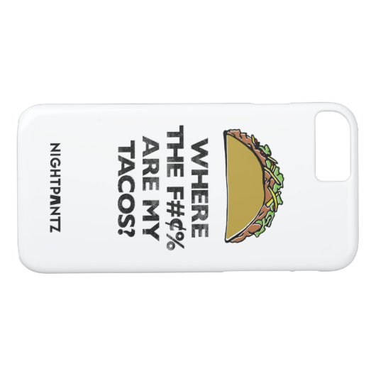 Omar Cano's S-x&Tacos-telefoongeval Case-Mate iPhone Case (Achterkant (Horizontaal))