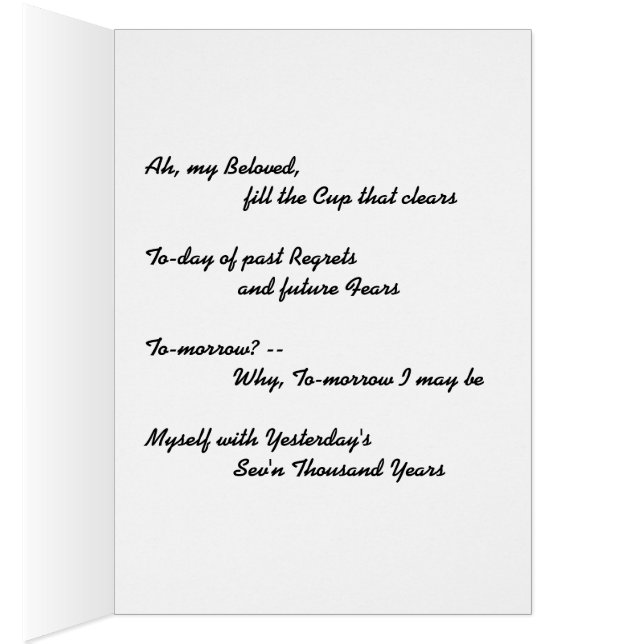 Omar Khayyam (Binnen (Rechts))