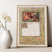 Omar Khayyam's Rubaiyat Verlichte Gouden Verse Folie Afdrukken