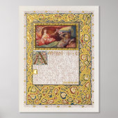 Omar Khayyam's Rubaiyat Verlichte Gouden Verse Folie Afdrukken (Voorkant)