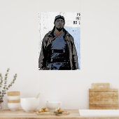 Omar Little The Wire Character Art Michael K Willi Poster (Keuken)