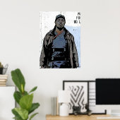 Omar Little The Wire Character Art Michael K Willi Poster (Thuiskantoor)