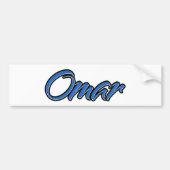 Omar Name blue Aufkleber Sticker Autoaufkleber (Voorkant)