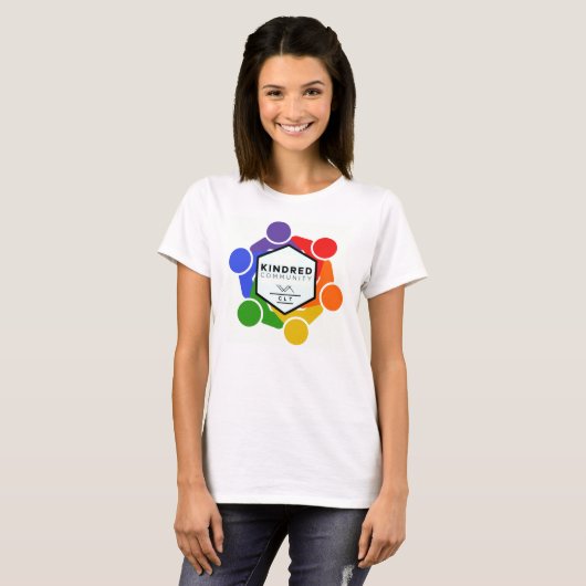 "OMARM ALLES" Dames Basic T-Shirt (Voorkant volledig)