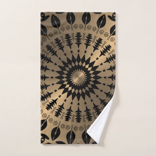 "Omarm Allure met gouden stencil Bad Handdoek (Handdoek)