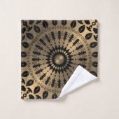 "Omarm Allure met gouden stencil Bad Handdoek (Wasdoekje)