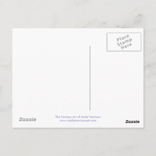 Omarm Cat en Fairy Briefkaart (Achterkant)