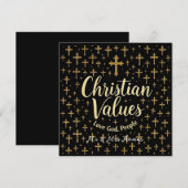 Omarm Christelijke waarden: heb God lief, heb mens Kaart (Voorkant / Achterkant)