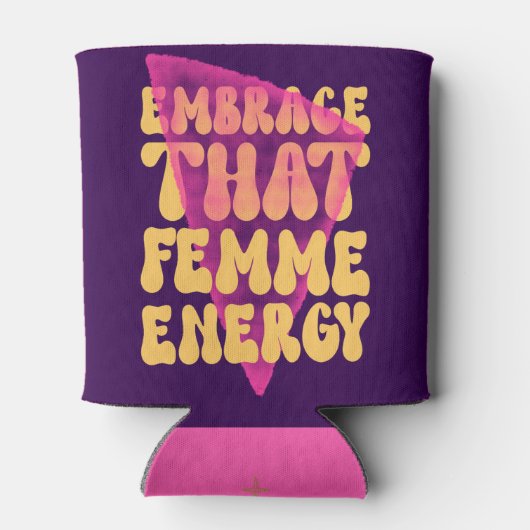 Omarm dat femme energie Water Cooler (Achterkant)