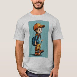 Omarm de avonturen van het leven met speelse Desig T-shirt