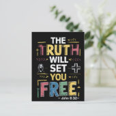 Omarm de Bevrijdende Waarheid Briefkaart (Staand voorkant)