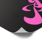 Omarm de challenge Inspirerend Roze Krijt Poster (Hoek)