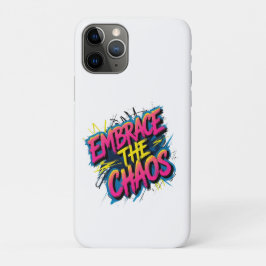 Omarm de Chaos – Grunge Typografie Citaat Design Case-Mate iPhone Case