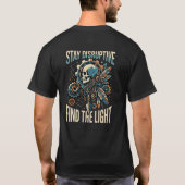 Omarm de Chaos Schedel Steampunk Tech Disruptieve T-shirt (Achterkant)