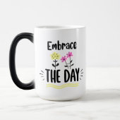 Omarm de Dag Inspirerende Citat Mok (Links)