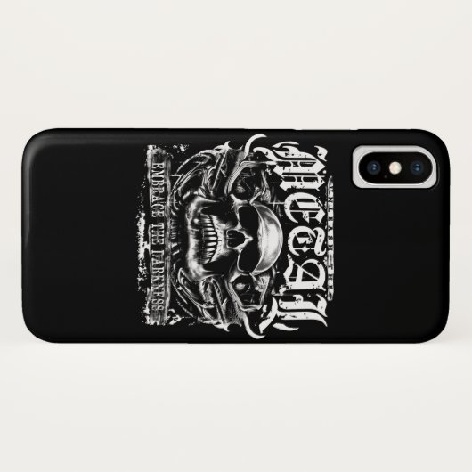 Omarm de duisternis, ontketen het metaal Case-Mate iPhone case (Achterkant (horizontaal))
